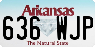 AR license plate 636WJP