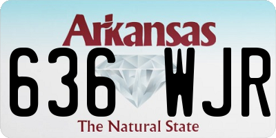 AR license plate 636WJR
