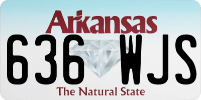 AR license plate 636WJS