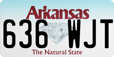 AR license plate 636WJT