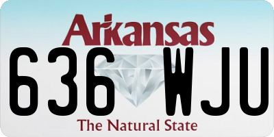 AR license plate 636WJU