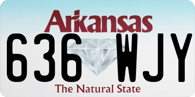 AR license plate 636WJY