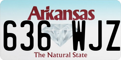 AR license plate 636WJZ