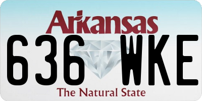 AR license plate 636WKE