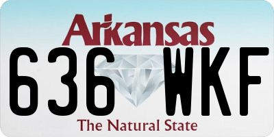 AR license plate 636WKF