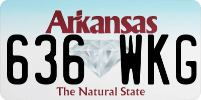 AR license plate 636WKG