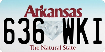 AR license plate 636WKI