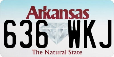 AR license plate 636WKJ