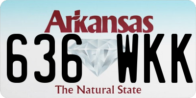 AR license plate 636WKK