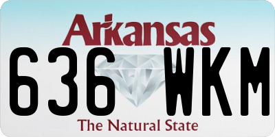 AR license plate 636WKM