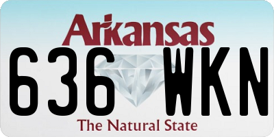 AR license plate 636WKN