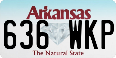 AR license plate 636WKP