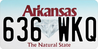 AR license plate 636WKQ