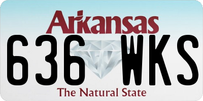 AR license plate 636WKS