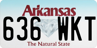 AR license plate 636WKT