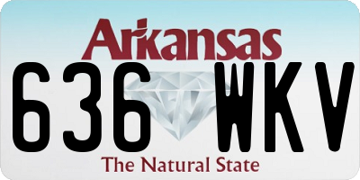 AR license plate 636WKV