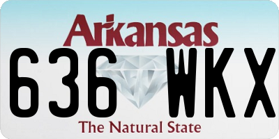 AR license plate 636WKX