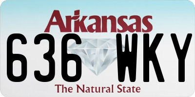 AR license plate 636WKY