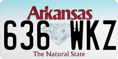 AR license plate 636WKZ