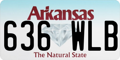 AR license plate 636WLB