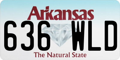 AR license plate 636WLD