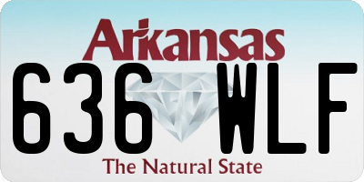 AR license plate 636WLF