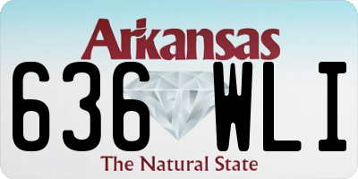 AR license plate 636WLI