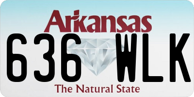 AR license plate 636WLK