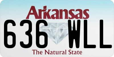 AR license plate 636WLL