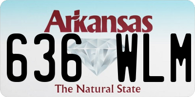 AR license plate 636WLM