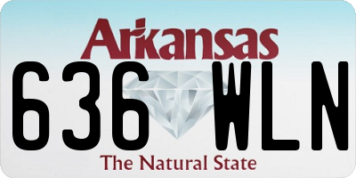 AR license plate 636WLN