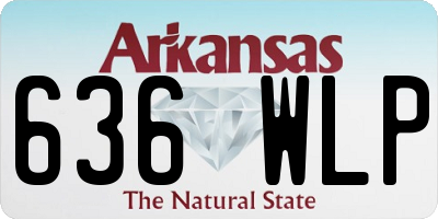 AR license plate 636WLP