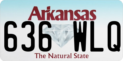 AR license plate 636WLQ