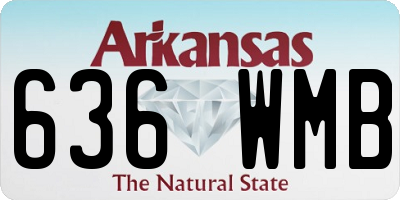 AR license plate 636WMB