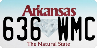 AR license plate 636WMC