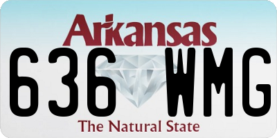 AR license plate 636WMG