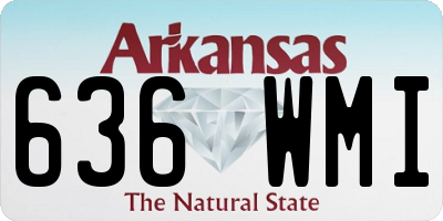 AR license plate 636WMI