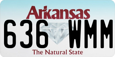 AR license plate 636WMM