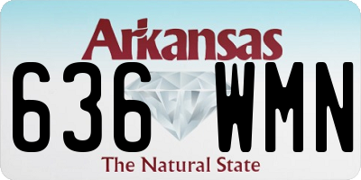 AR license plate 636WMN