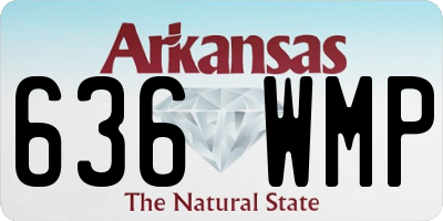 AR license plate 636WMP