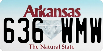 AR license plate 636WMW