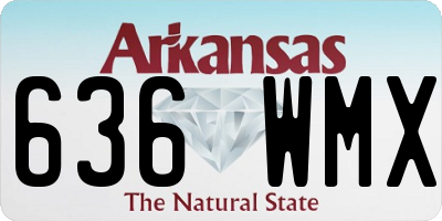 AR license plate 636WMX