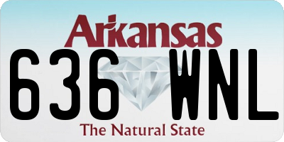 AR license plate 636WNL