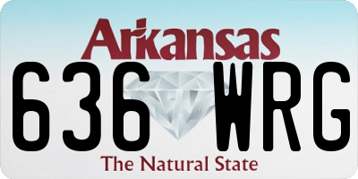 AR license plate 636WRG