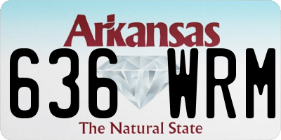 AR license plate 636WRM