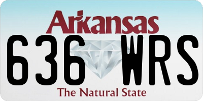 AR license plate 636WRS