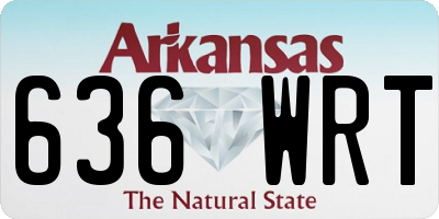 AR license plate 636WRT