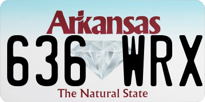 AR license plate 636WRX