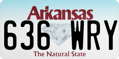 AR license plate 636WRY