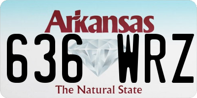 AR license plate 636WRZ